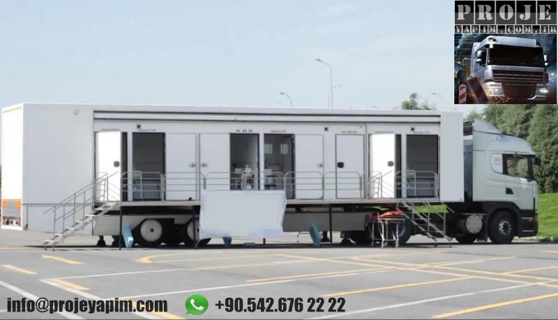 Mobile hospital clinics semi trailers